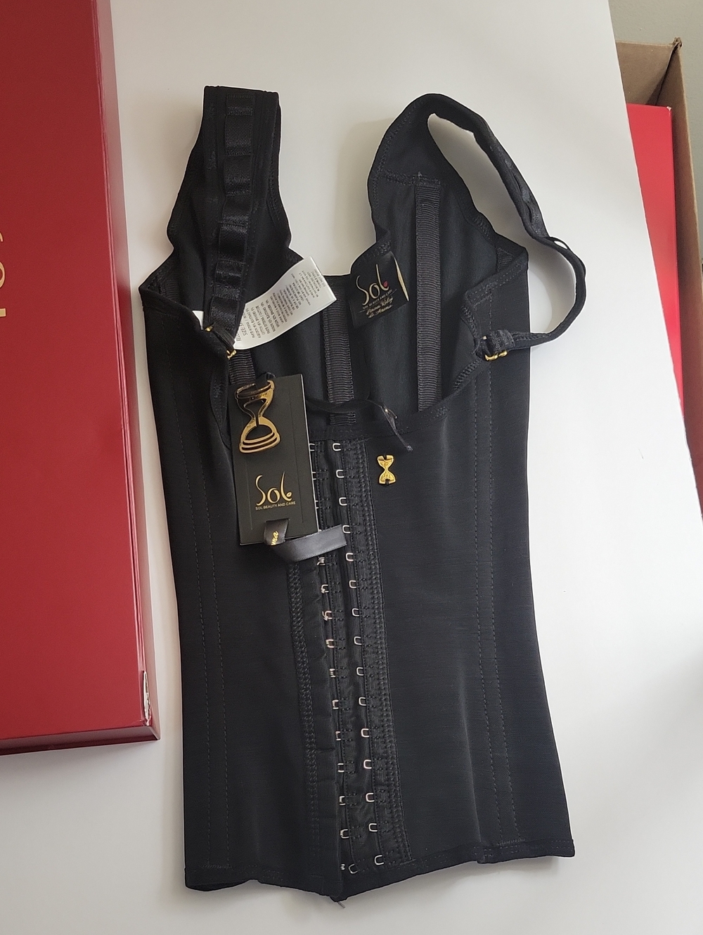 Sole Black Strapless Shaping Vest